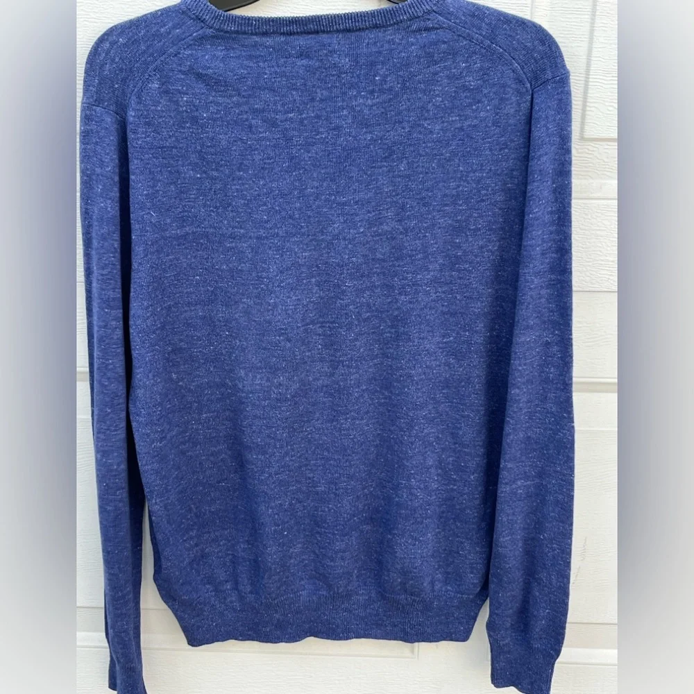 Men's J Crew Sweater cotton   Pullover Crewneck long sleeves blue M